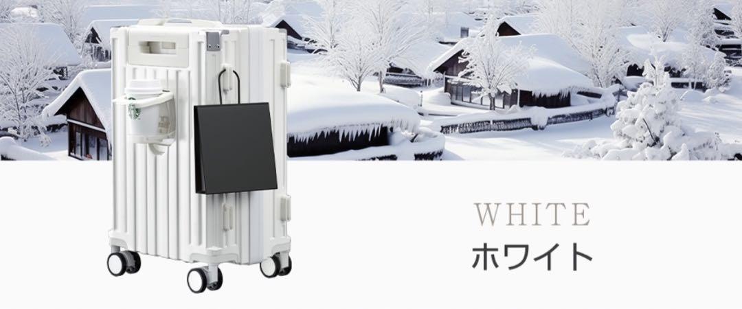 スーツケース キャリーケース キャリーバッグ 軽量 頑丈 USBポート サイズM