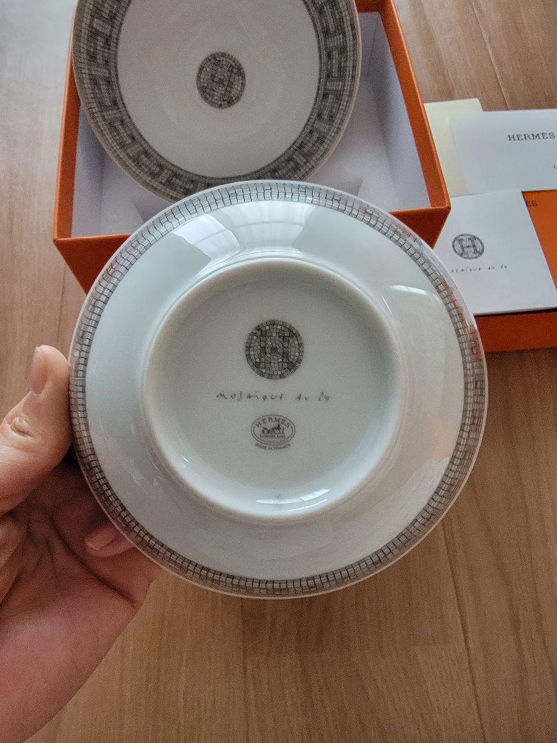 HERMESエルメス　ライスボウル 〈モザイク 24〉 プラチナ すぐにお届け] HERMES ライスボウル 〈モザイク 24〉 プラチナ