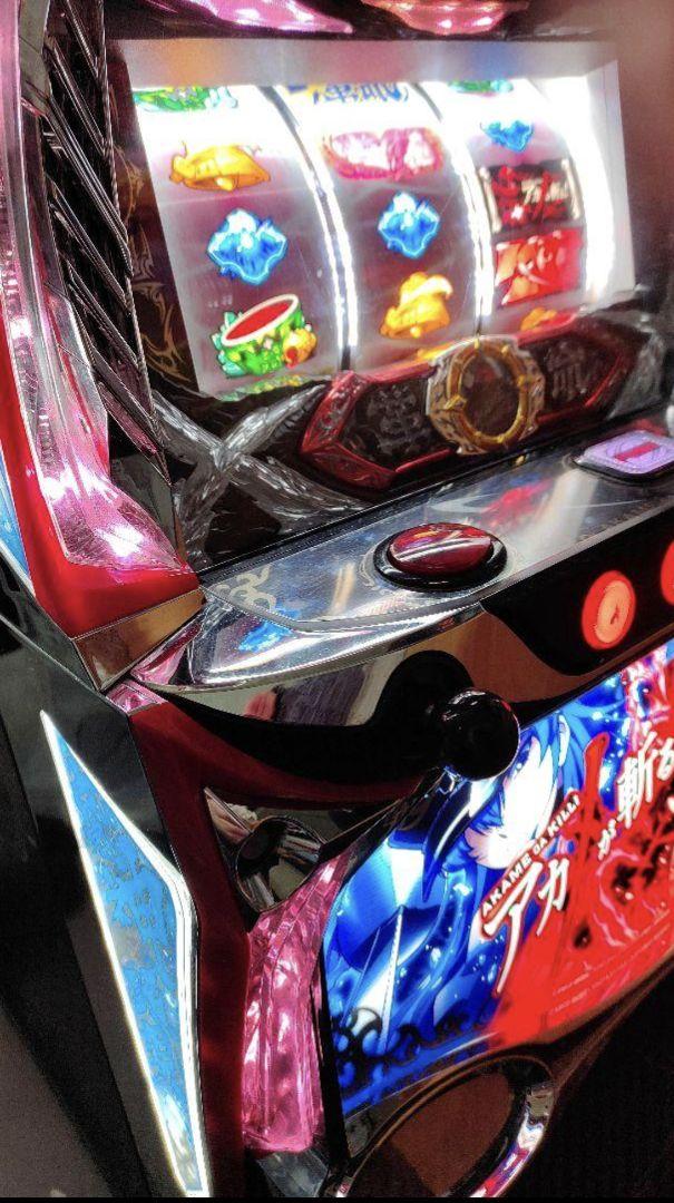 レア！送料無料！アカメが斬る初代！スロット！パチスロ実機！メダル機コイン不要機