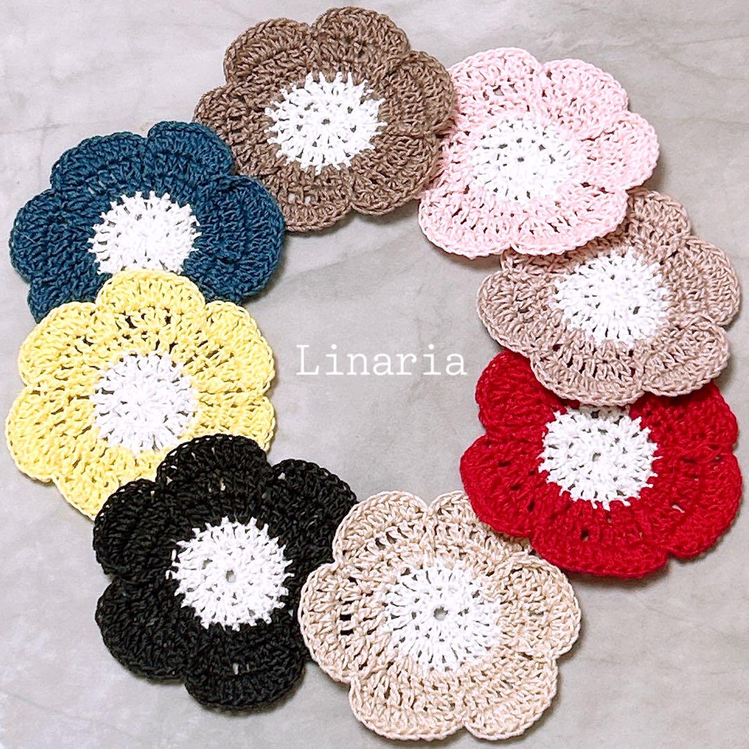 ❈Handmade❈　レース編み　☆スモールフラワー☆　☆アイリッシュドイリー☆ ❈Handmade❈ レース編み ☆スモールフラワー アイリッシュ