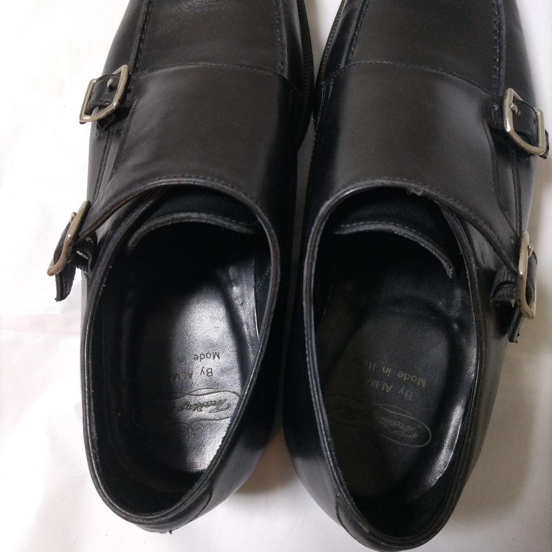 【極美品　TP別注】ALМAS　ダブルモンクストラップ EU 39 1/2　黒