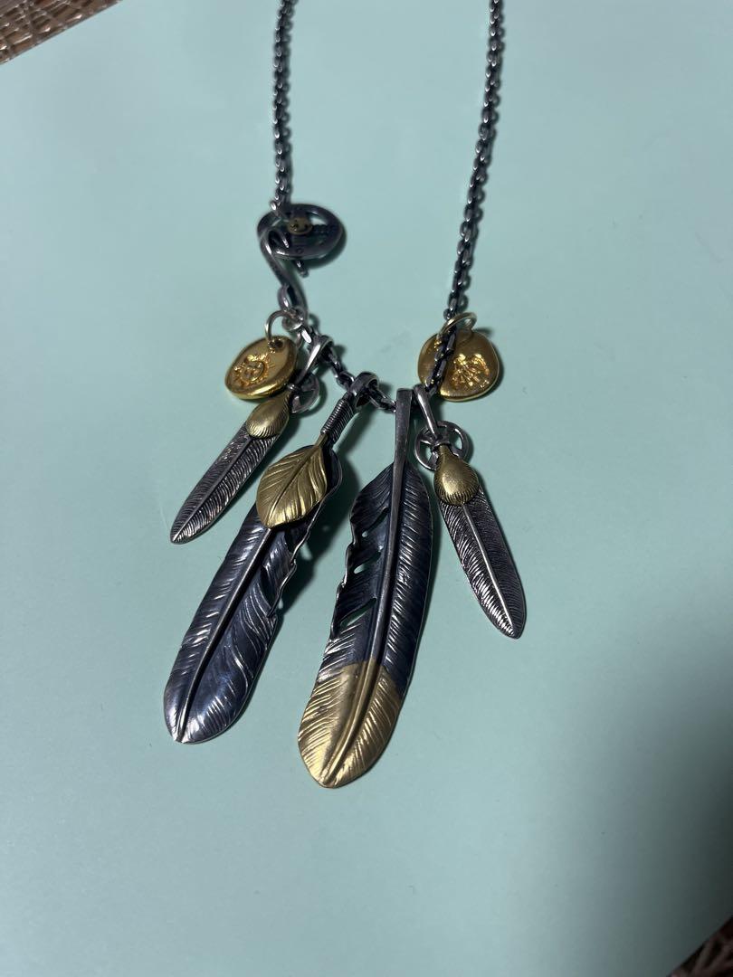 当店在庫してます！ 羽根モチーフ ネックレス シルバー ゴールド アクセサリー