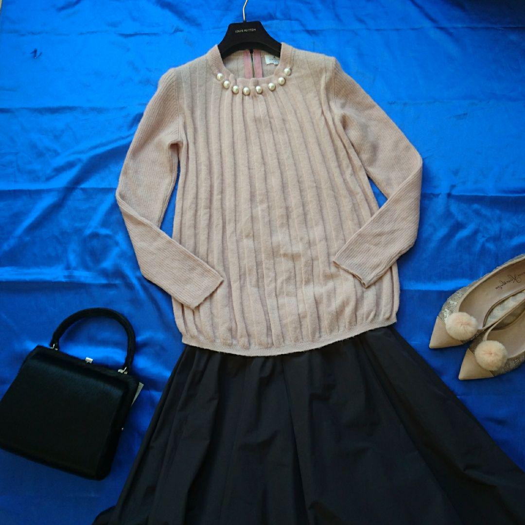 LANVIN COLLECTIONランバンコレクションパールニットプルオーバー LANVIN COLLECTIONランバンコレクションパールニットプルオーバー