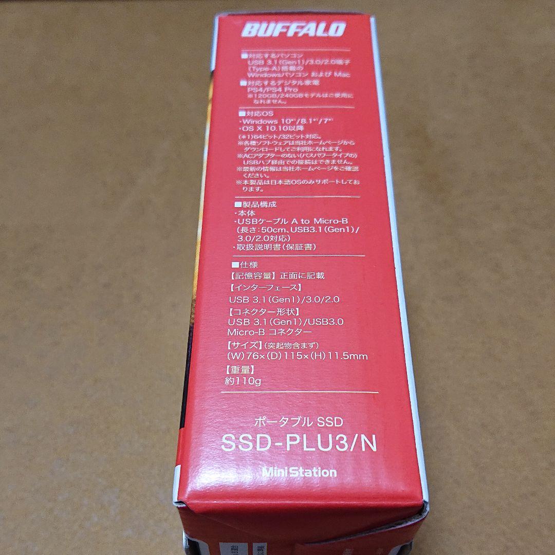 新品未開封 BUFFALO SSD-PL960U3-BK N 3YWaX-m85868390023 ポータブルSSD NEW好評