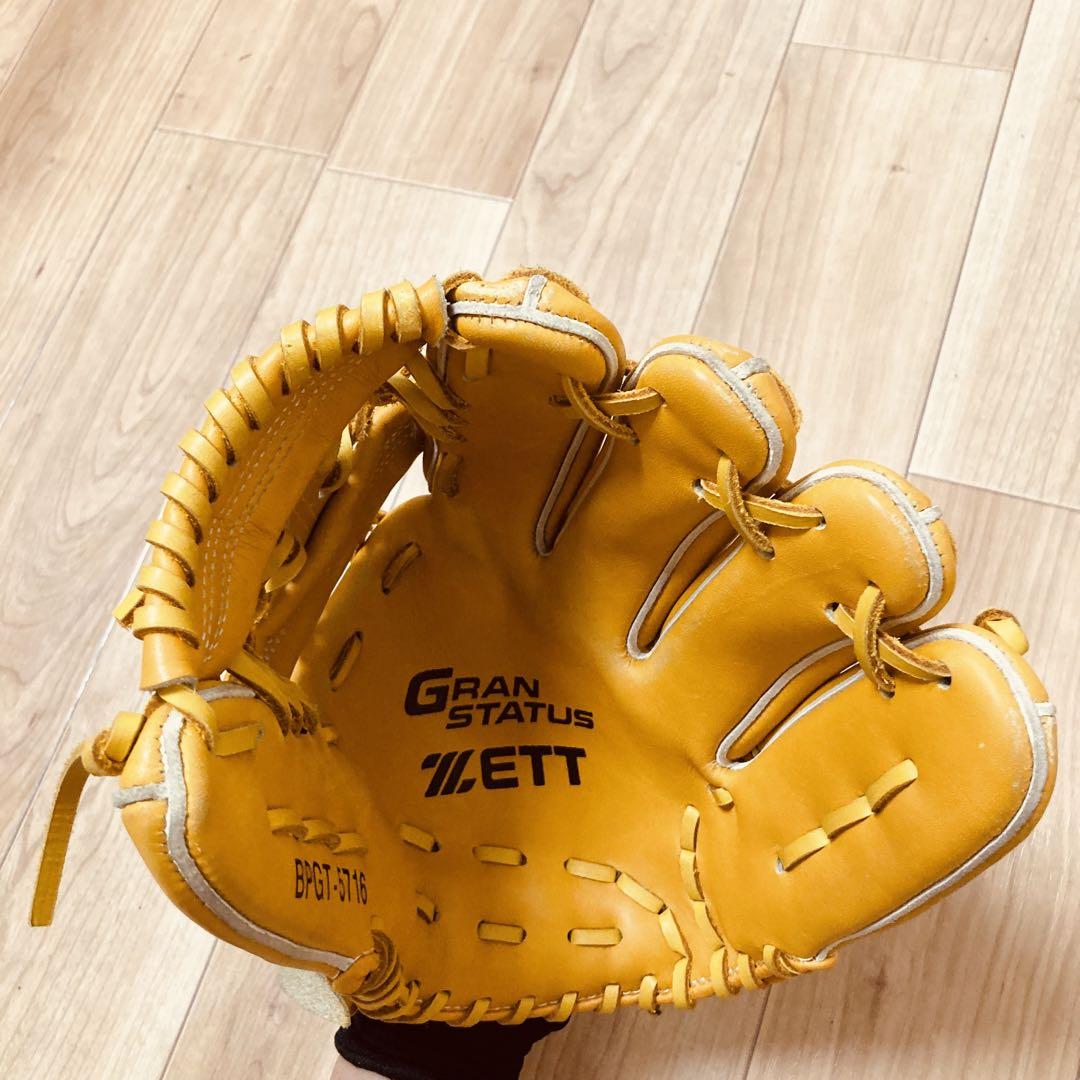 【匿名配送】★美品★ZETT グランステイタス 硬式野球グローブ