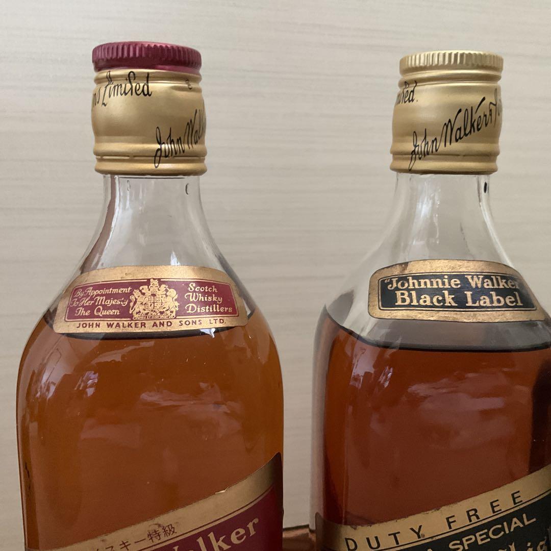 古酒 ジョニーウォーカー 4本セット 黒 赤 白紋章