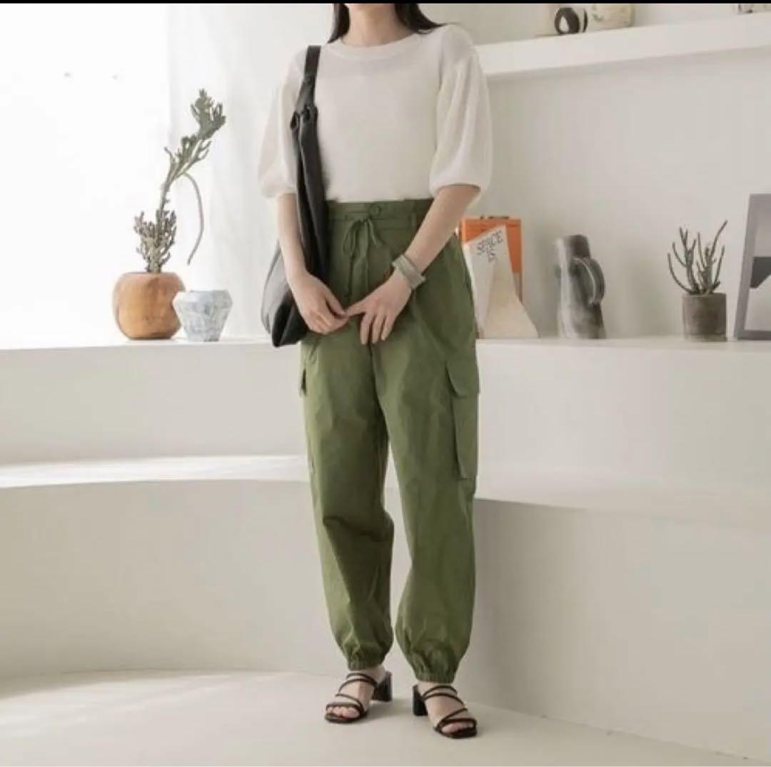 人気！ ローリーズファーム カーゴパンツ カーキー フリー