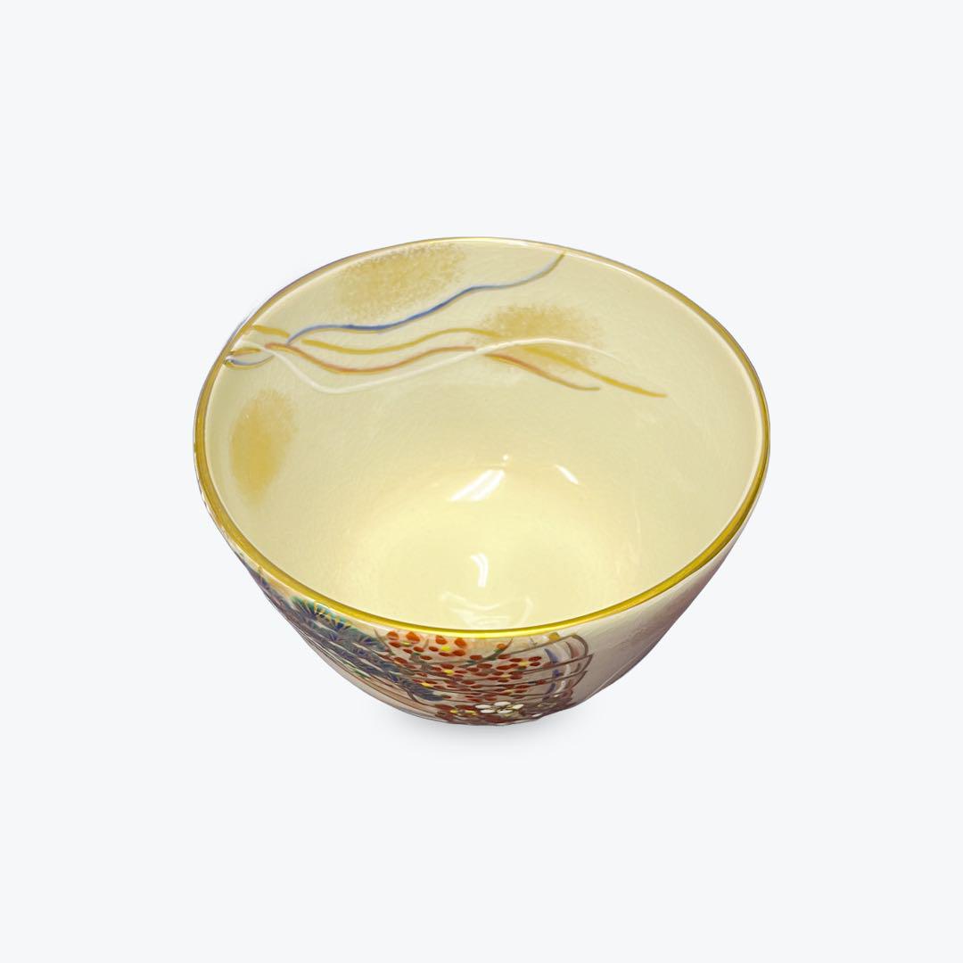 茶碗　「扇に松竹梅」抹茶茶碗　新品