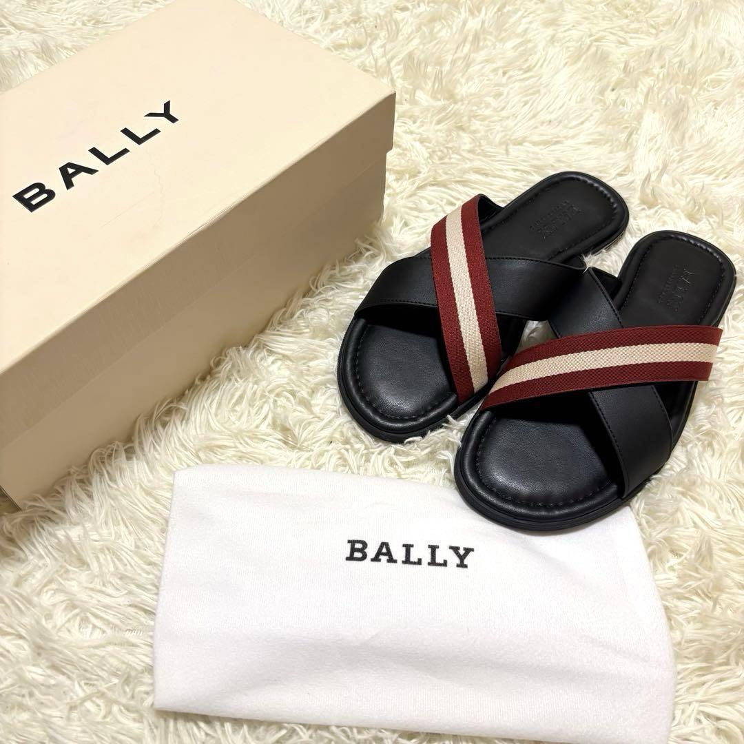 ✨未使用　BALLY メンズ サンダル スリッパ レザー　ブラック　27
