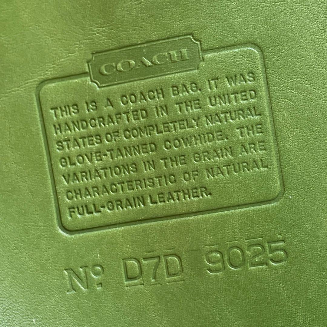 美品 old coach オールドコーチ ショルダーバッグ 9025 LEAF