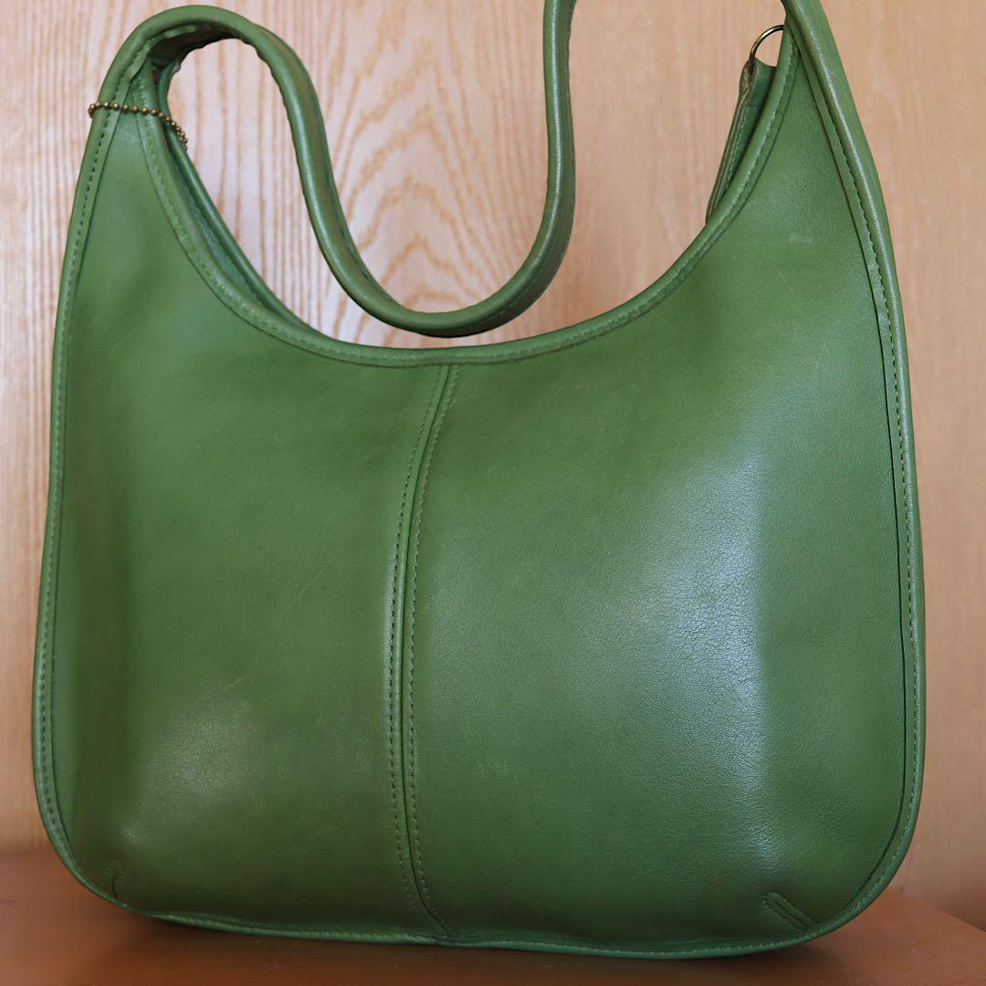 美品 old coach オールドコーチ ショルダーバッグ 9025 LEAF