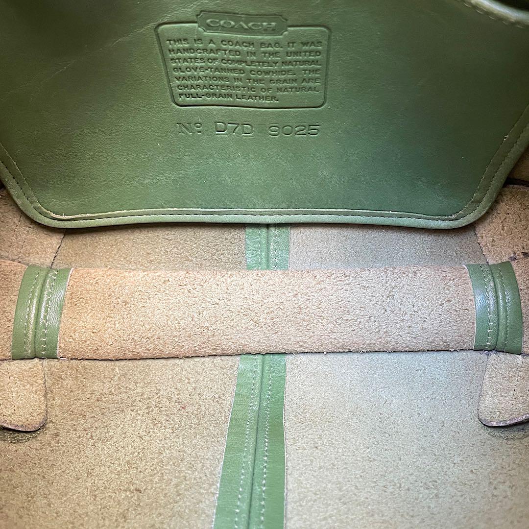 美品 old coach オールドコーチ ショルダーバッグ 9025 LEAF