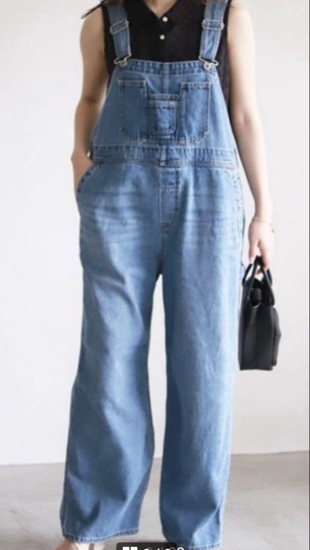 SLOBE IENA × LE DENIM ルーズオーバーオール　デニム　36