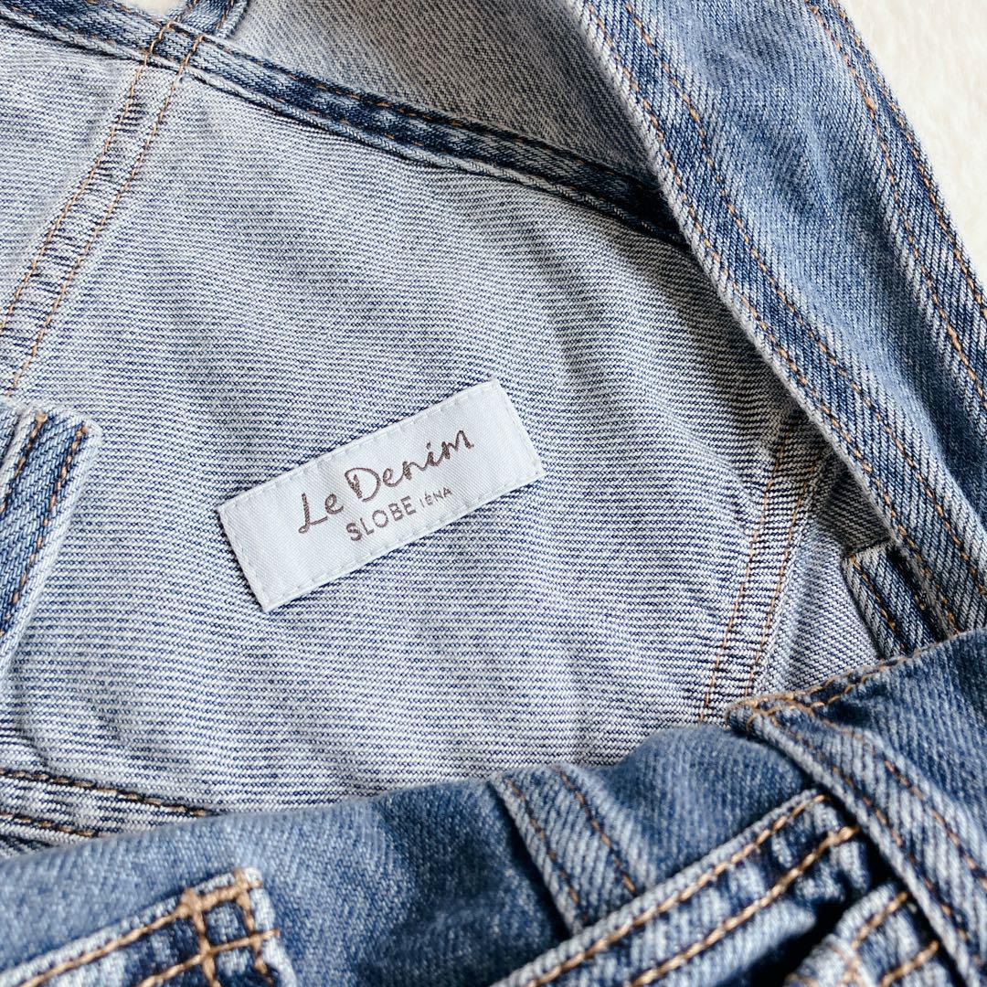 SLOBE IENA × LE DENIM ルーズオーバーオール　デニム　36