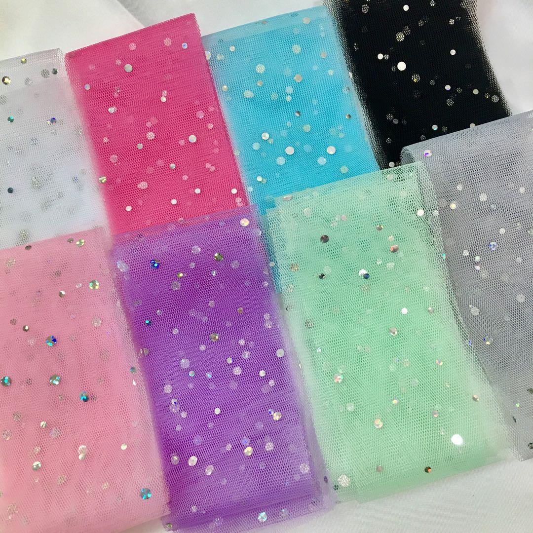 ※即購入ご注意ください ドット チュールリボン オーガンジー