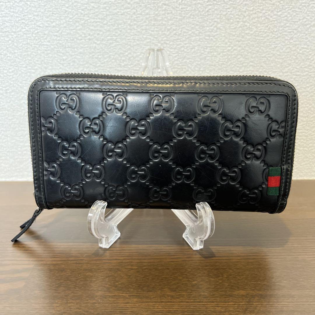 Gucci GGパターン ブラックレザー長財布 - メルカリ Gucci GGパターン ブラックレザー長財布 - メルカリ
