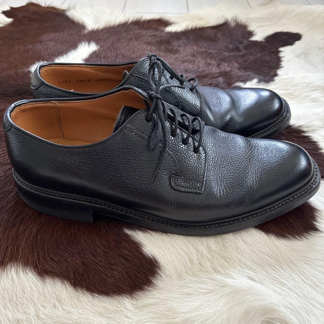 90'sビンテージ古着！日本製 REGAL 本革 レザー 革靴 ブラック シボ