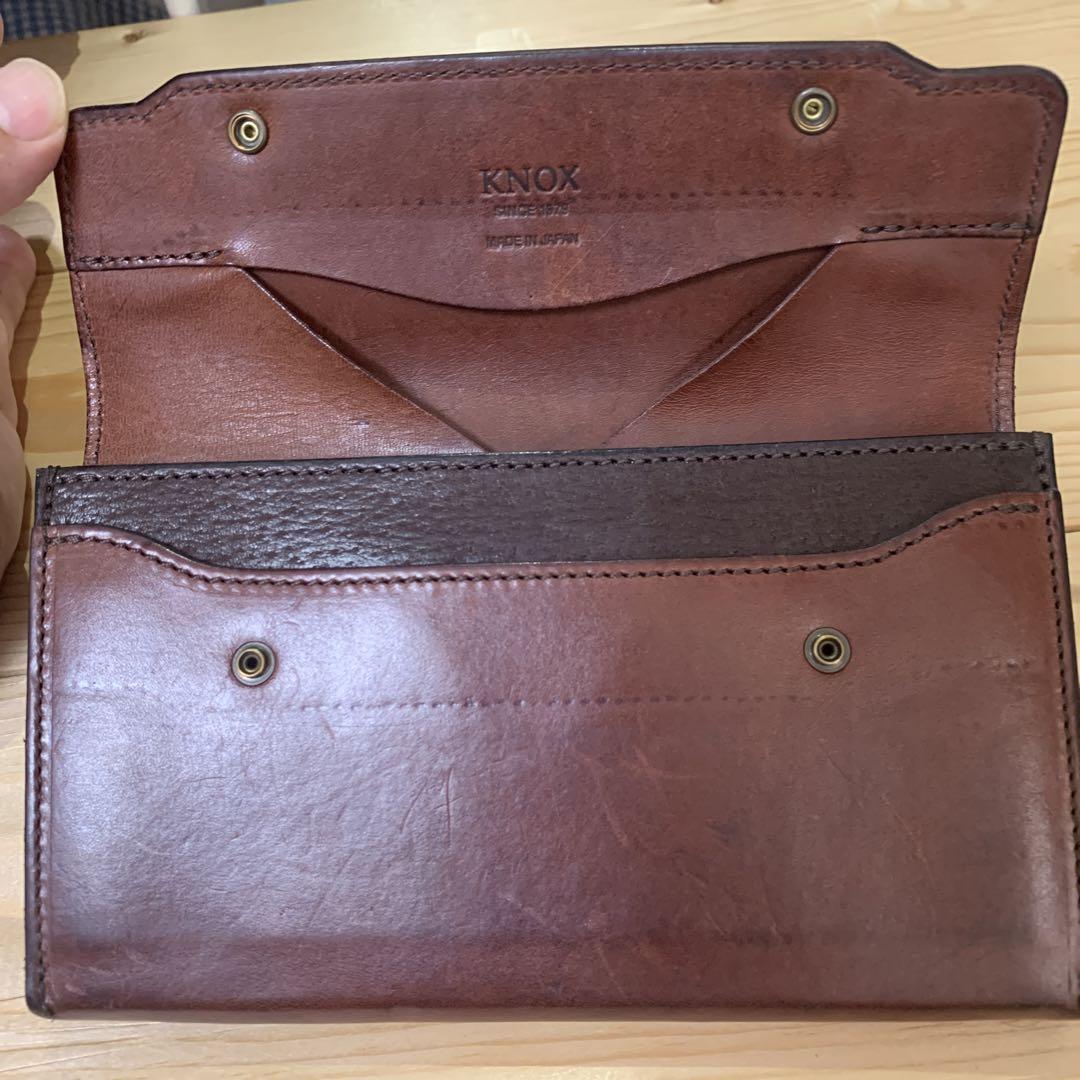 ノックスオーセン長財布 KNOX ダークブラウン 画像4