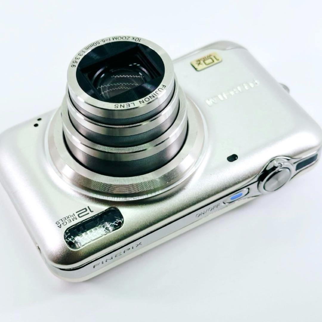 美品✨FUJIFILM FinePix JZ300 デジカメ シルバー 動作品