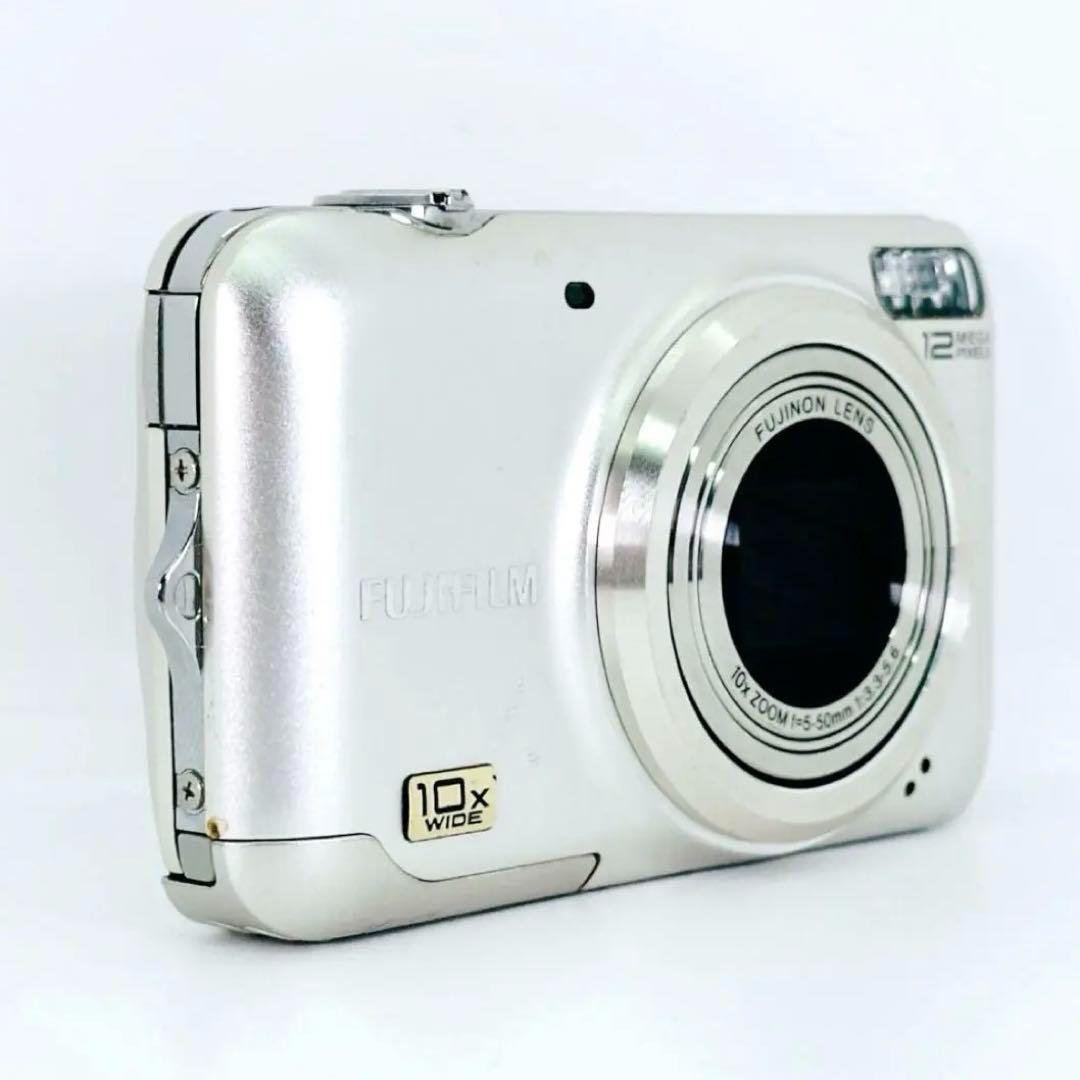 美品✨FUJIFILM FinePix JZ300 デジカメ シルバー 動作品