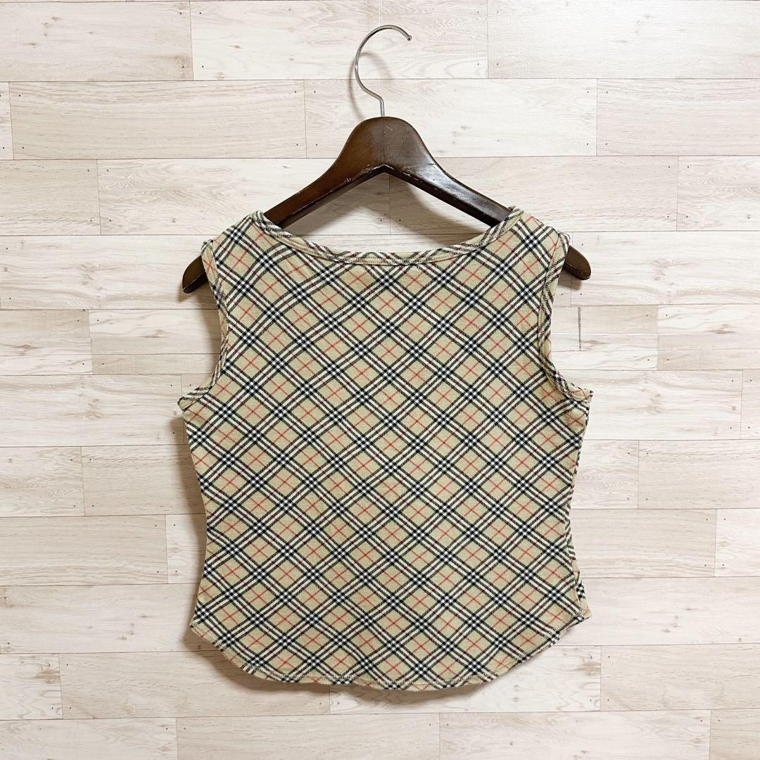 美品　Burberry ノバチェック　タンクトップ 新品】BURBERRY LONDON バーバリー ノバチェック タンクトップ
