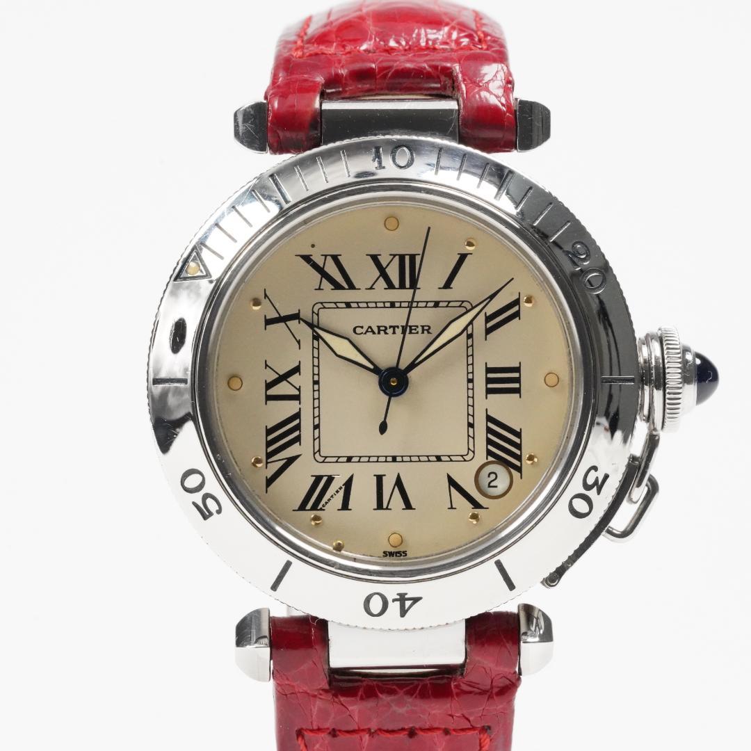 CARTIER W3100255 パシャC デイト 自動巻き カルティエ
