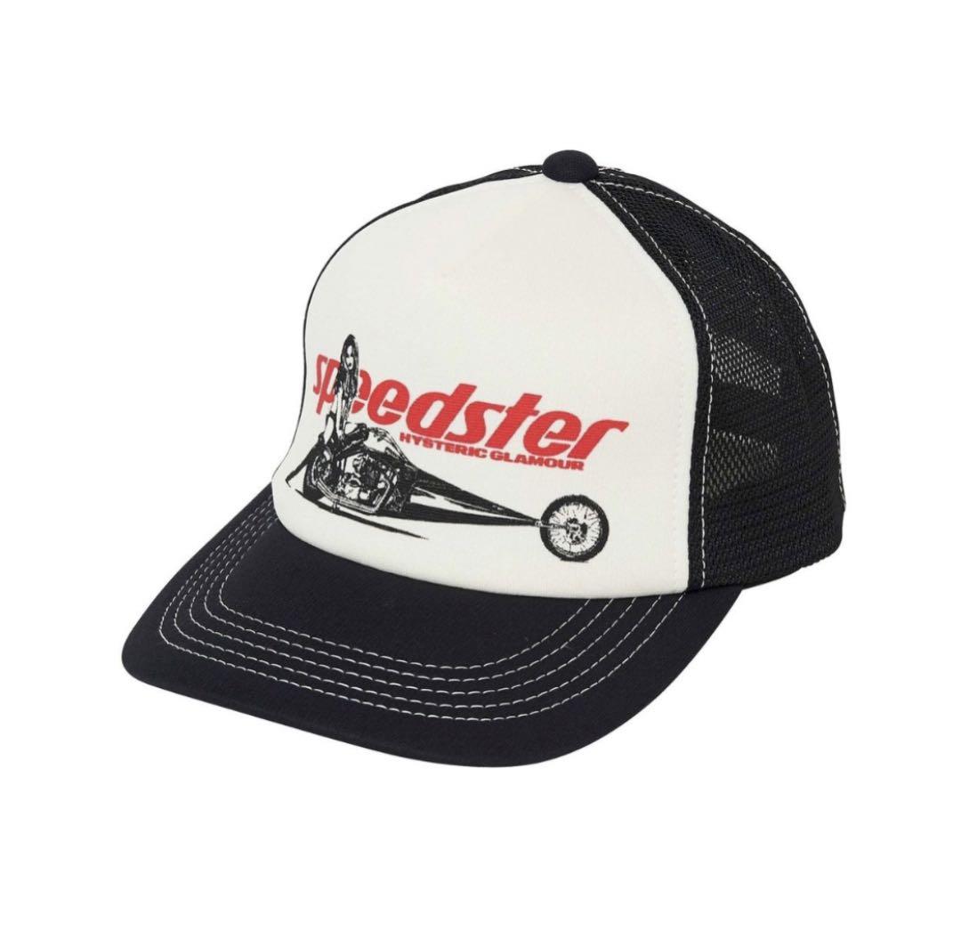 大人気！ヒステリックグラマー/メッシュキャップ【SPEEDSTER】黒 FREE