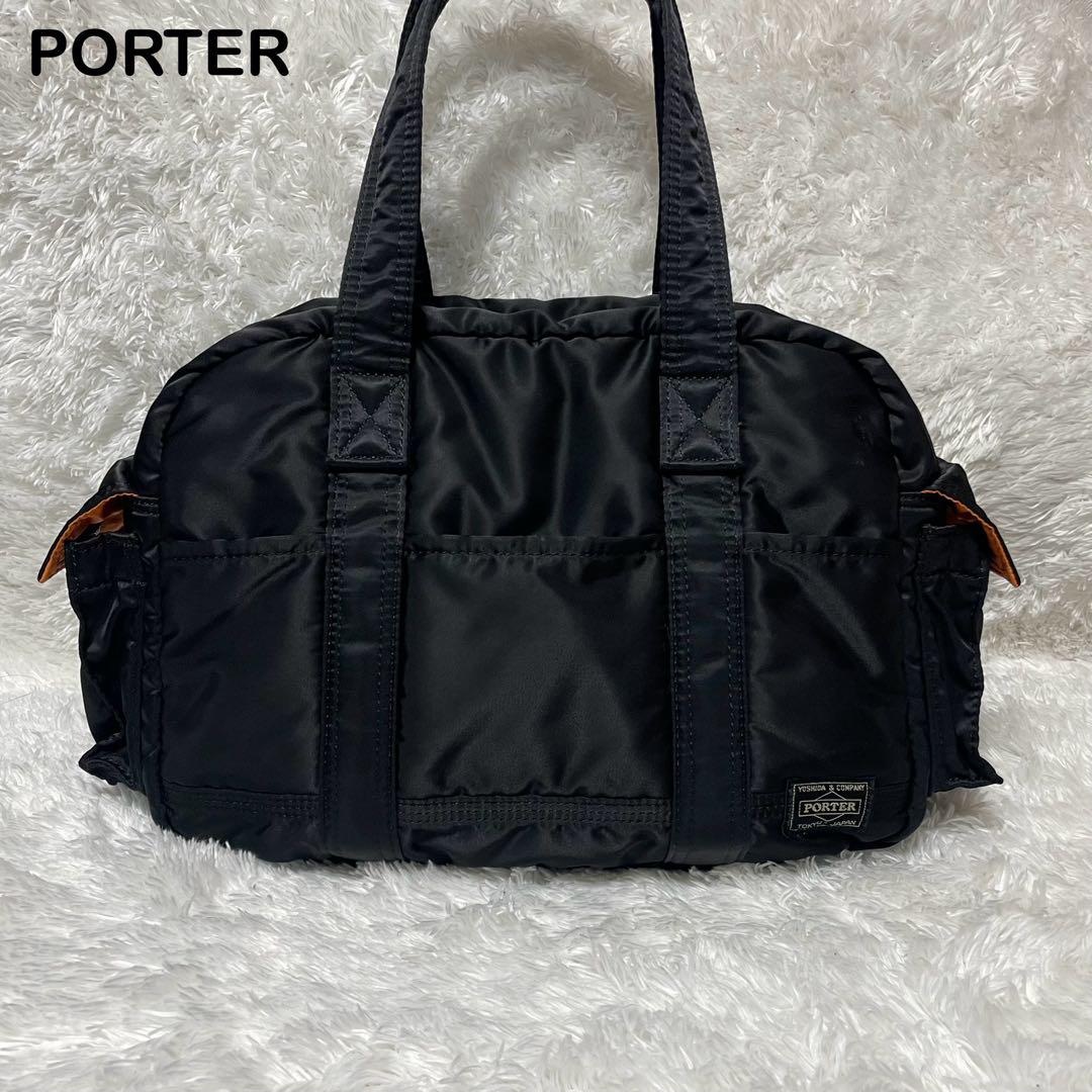 美品】PORTER ポータータンカーボストンバッグ(S) 黒