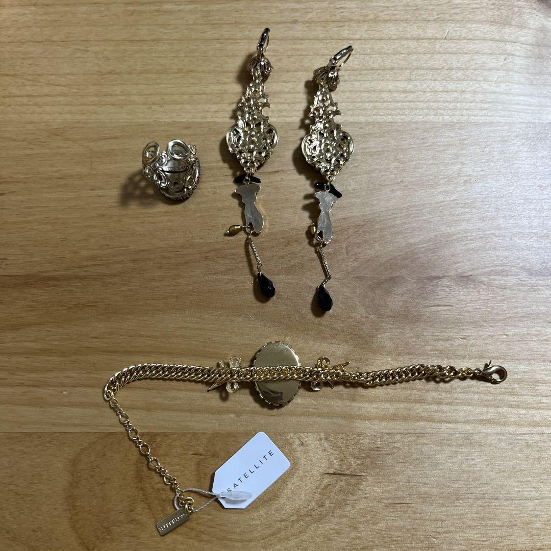 肌触りがいい maruo ブレスレット リング ピアス サテリットパリ vintage アクセサリー