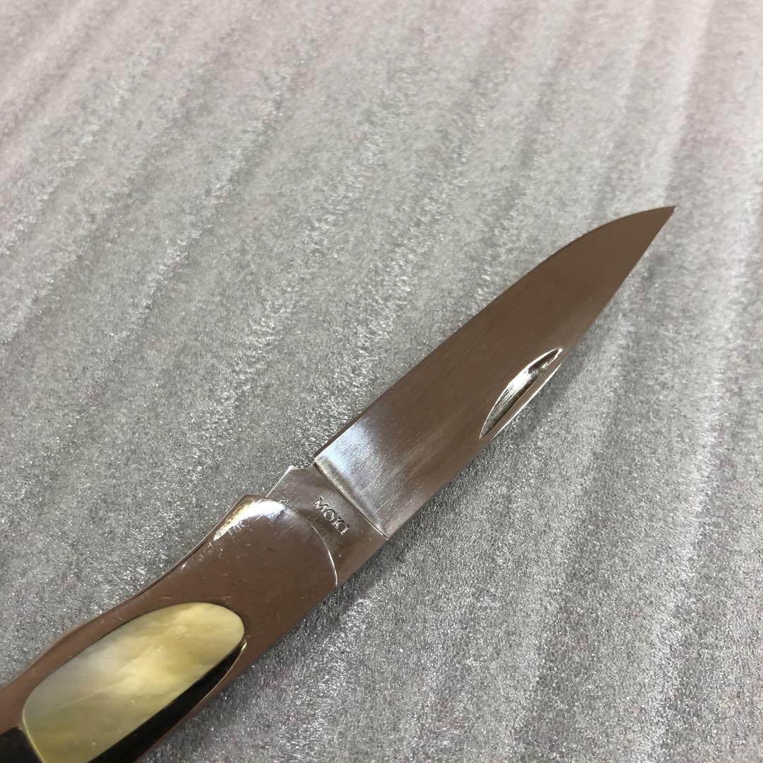 限定値下】MOKIナイフ ブロッサム 黄蝶貝 MK-502