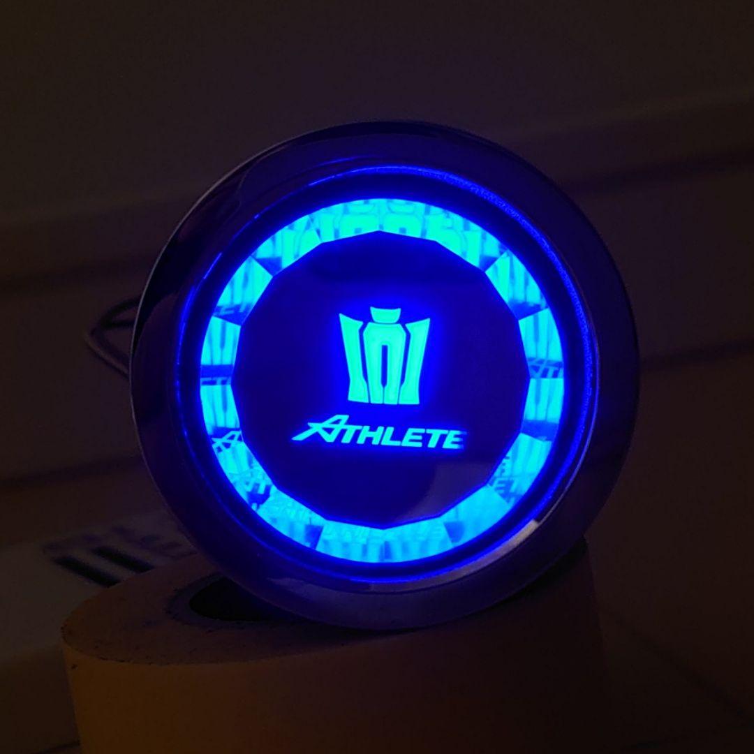 LED打ち替え済 トヨタクラウン プッシュスタートスイッチ クリスタルブルー