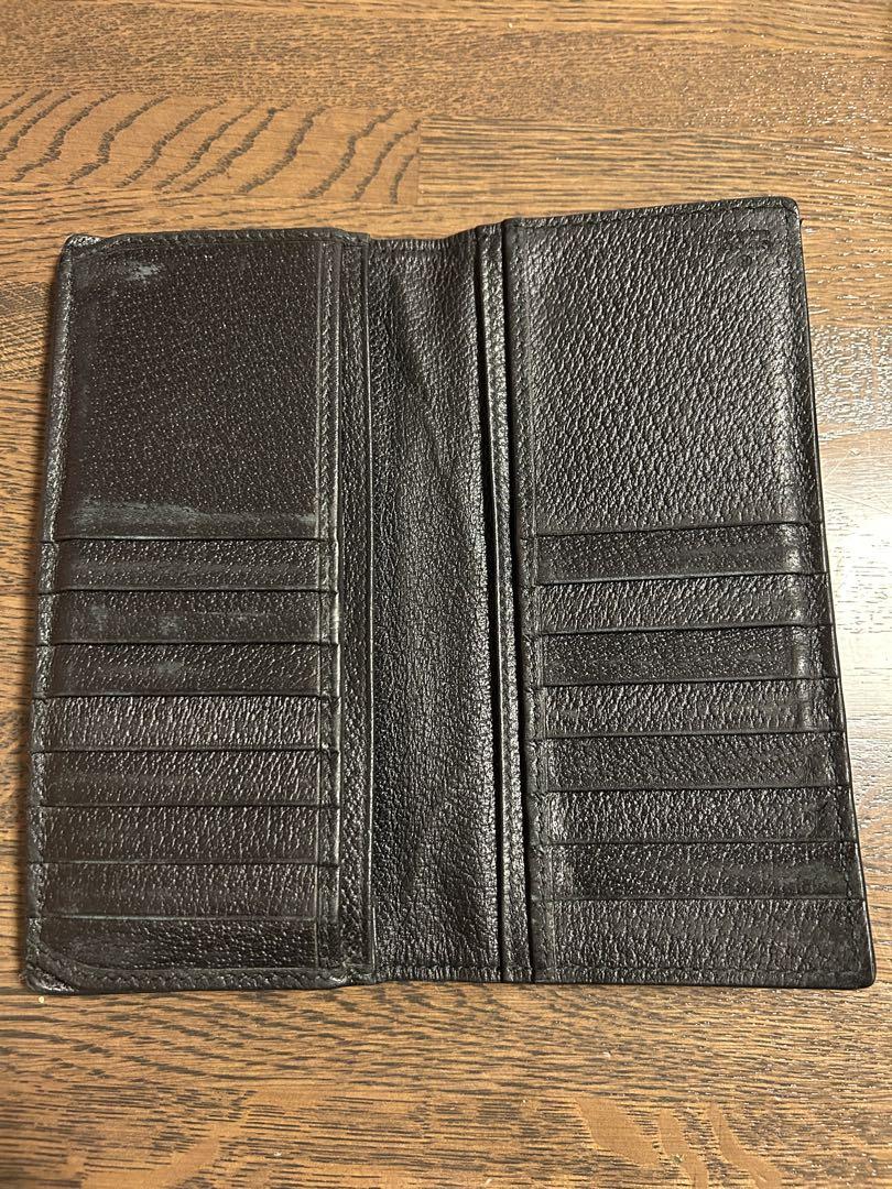 gucci 黒 レザー 長財布