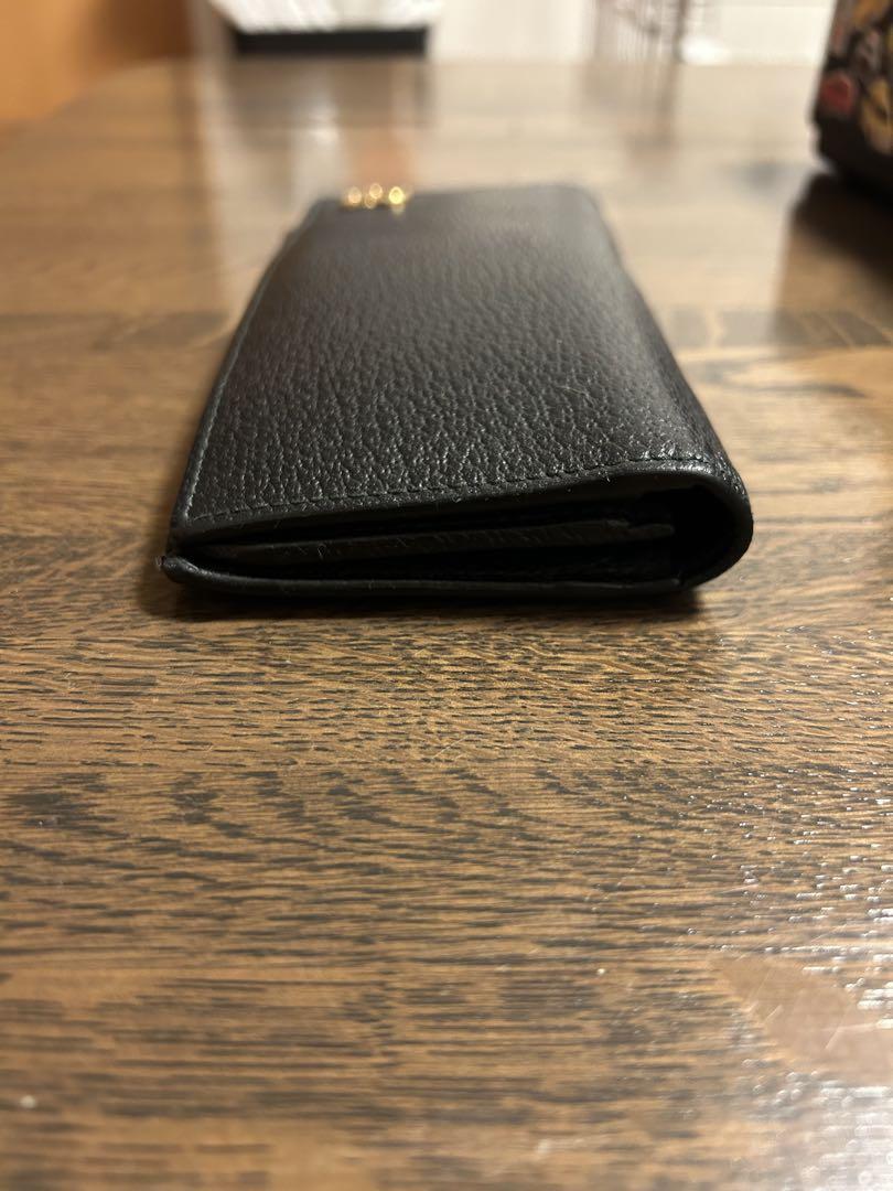 gucci 黒 レザー 長財布