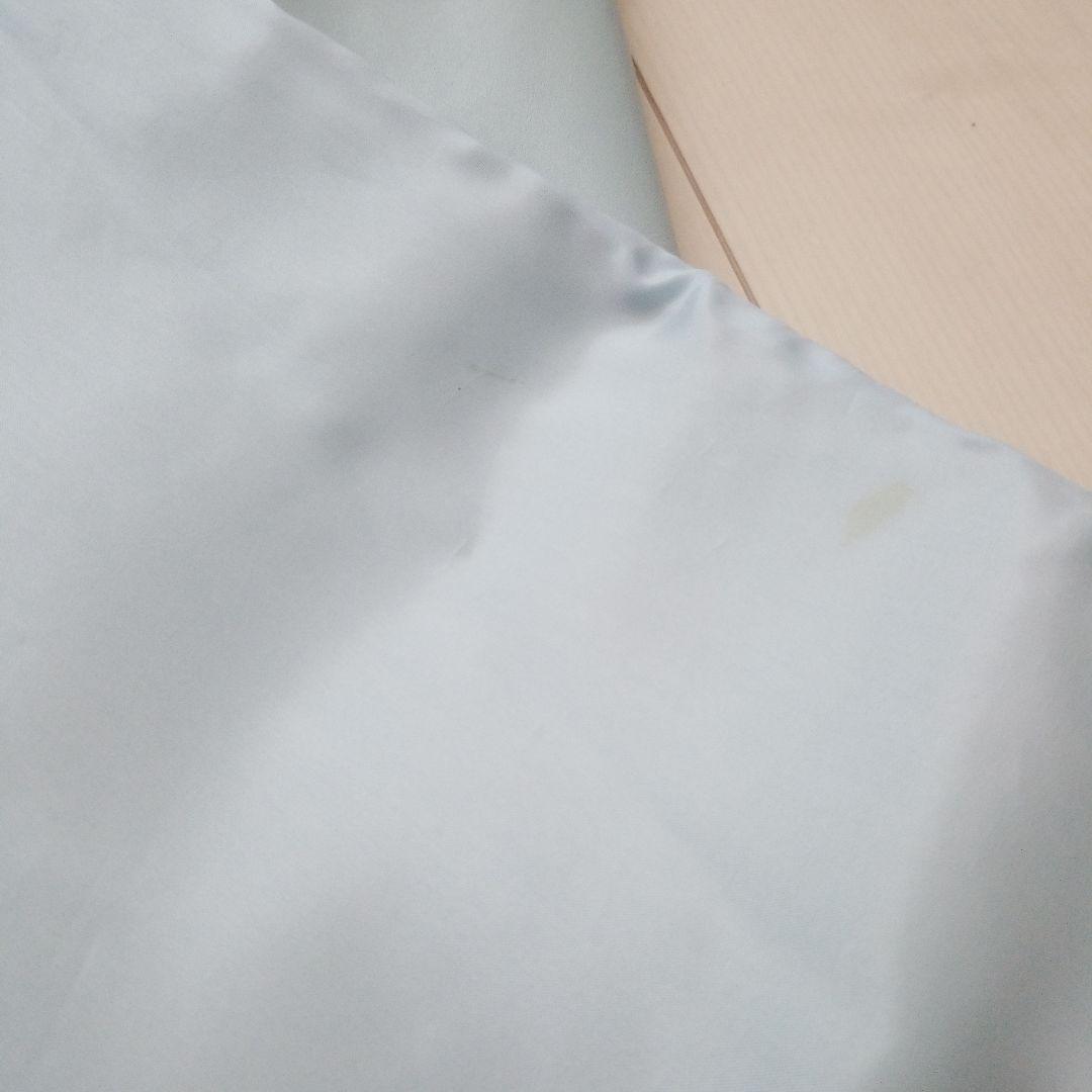 レザーコート水色トレンチ革ロングZele
