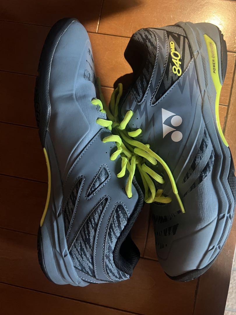 YONEX 840 バドミントンシューズ グレー/イエロー