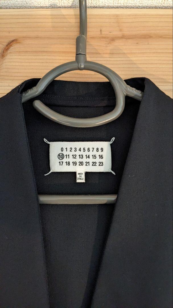 Maison Margiela ノーカラージャケット 黒 サイズ44 画像3