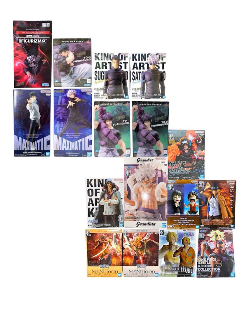 ONE PIECE、呪術プライズフィギュア17点まとめ売り まとめ売り プライズ 17点セット ワンピース 呪術廻戦