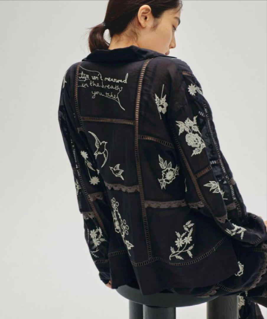 todayful Embroidery Patchwork Shirts 新品