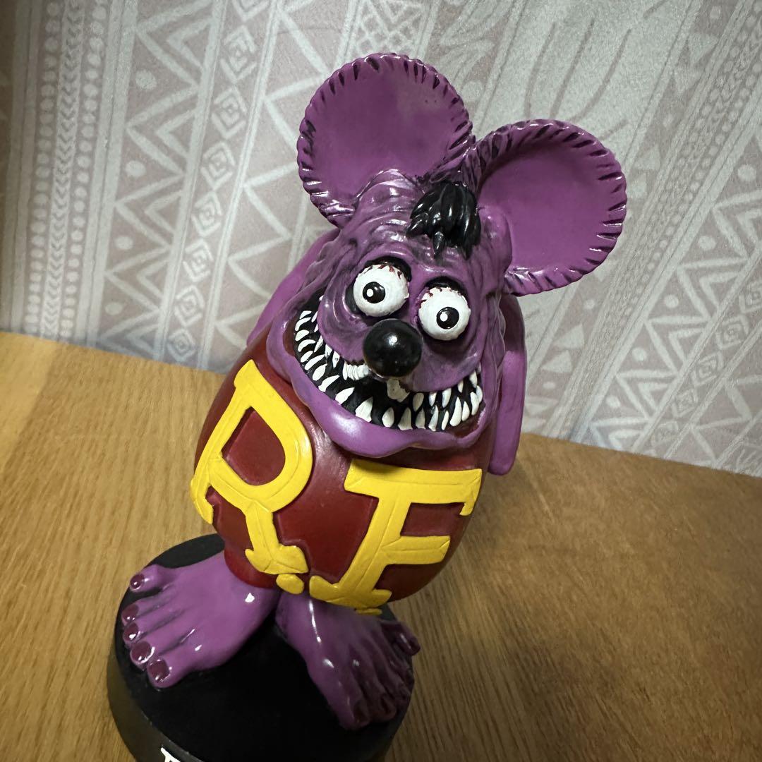Rat Fink フィギュア 紫色 約15cm
