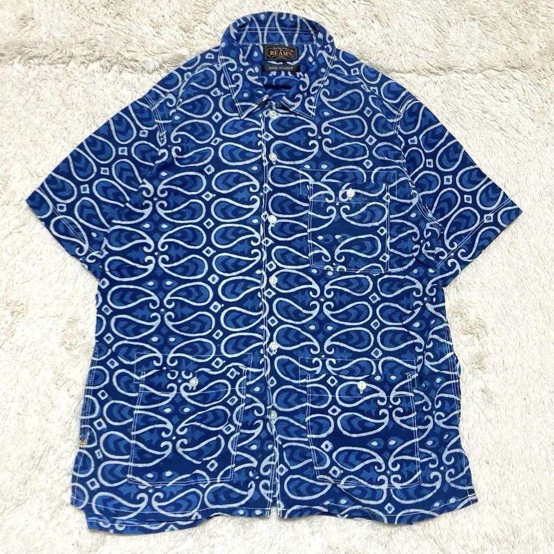 BEAMS+ ビームスプラス　アロハ　シャツ　半袖　総柄　16SS