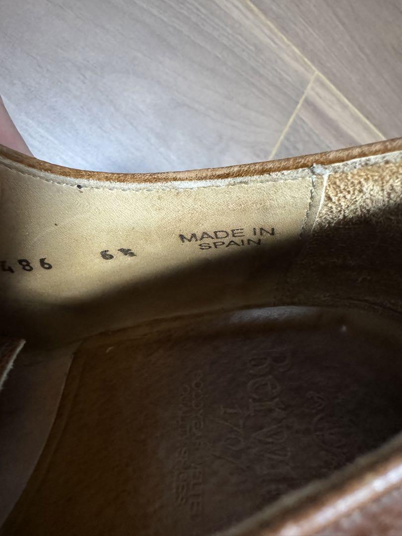 バーウィック　Berwick Uチップシューズ　6 1/2 ブラウン
