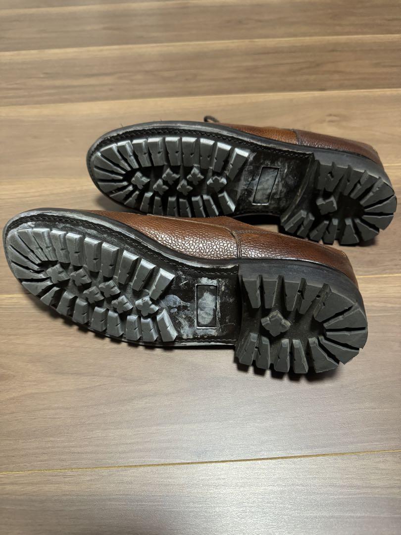 バーウィック　Berwick Uチップシューズ　6 1/2 ブラウン