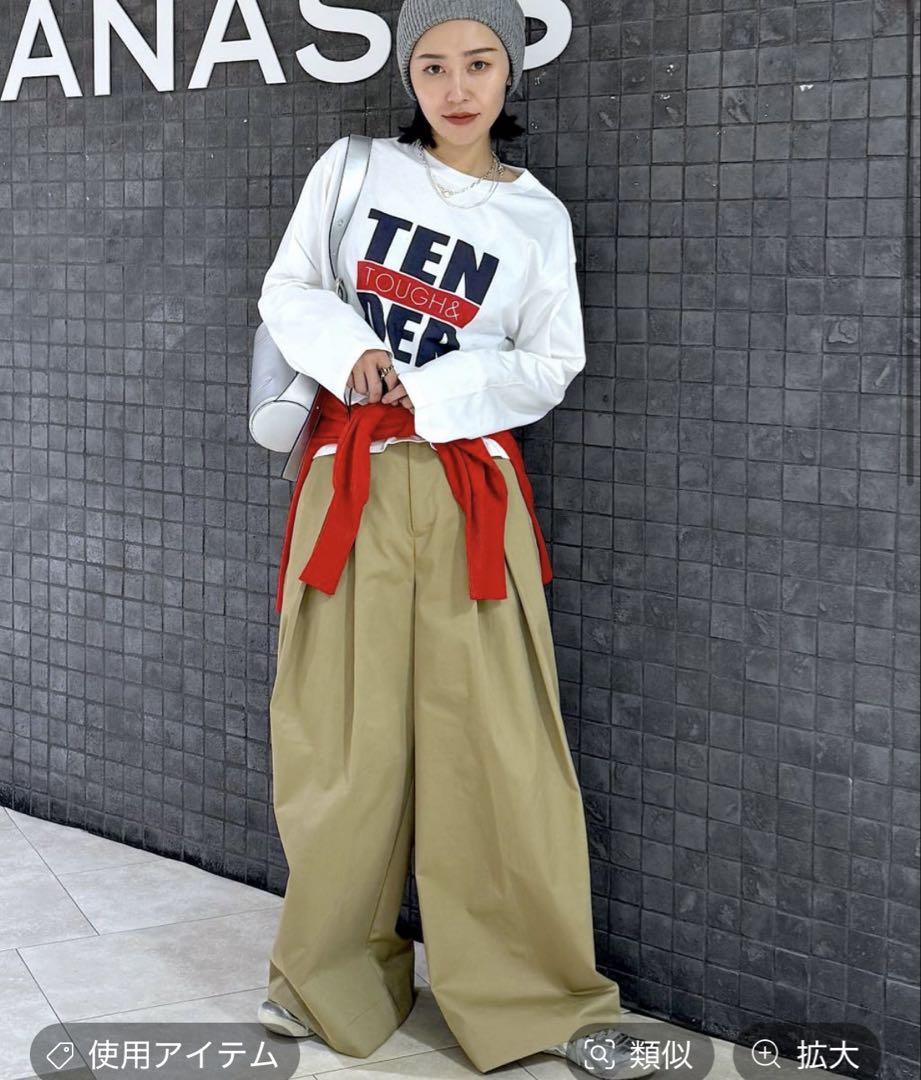 【JEANASIS】未使用スーパーバギーチノパンツ SALE‼︎【新品】おねさん着用‼︎JEANASiS スーパーバギー