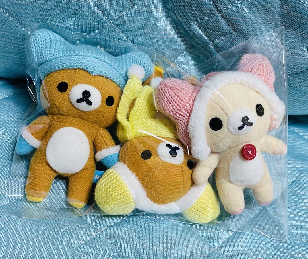 リラックマ 冬シリーズ　ぶらさげ ぬいぐるみ　コリラックマ　キイロイトリ