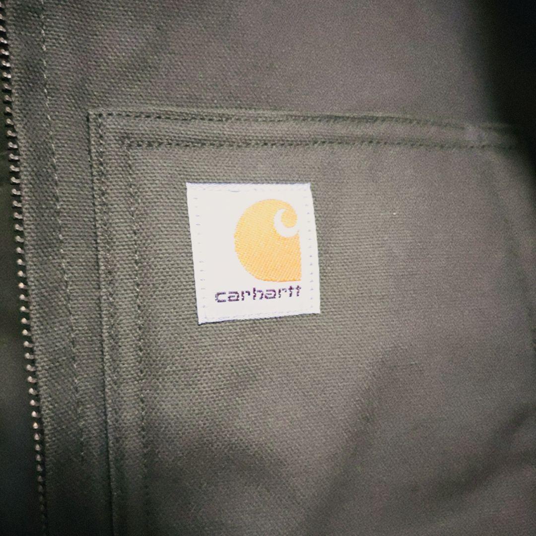 キッズ CARHARTT オリーブグリーンジャケット 7-8
