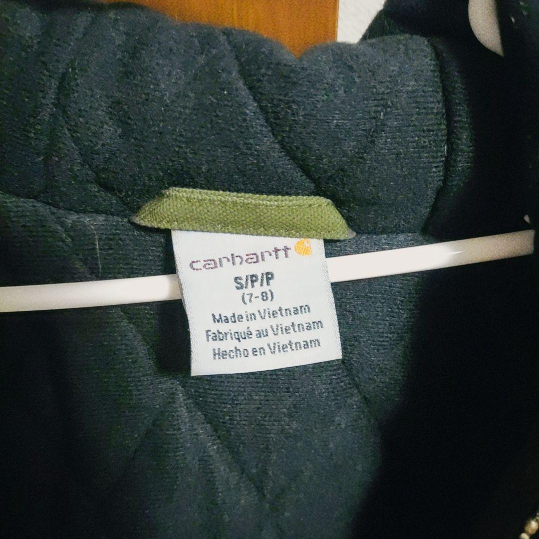 キッズ CARHARTT オリーブグリーンジャケット 7-8 キッズ CARHARTT オリーブグリーンジャケット 7-8
