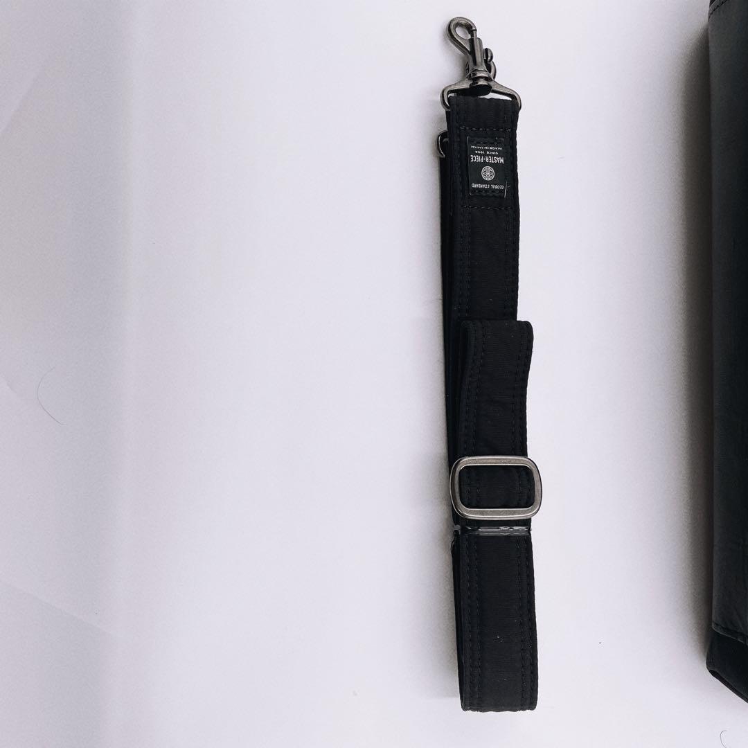 美品　マスターピース　2wayスリムトートバッグ　ブラック　A4収納可
