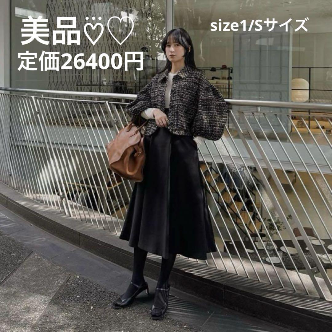新品タグ付き ANAYI アナイ コットンギャバタック スカート 34