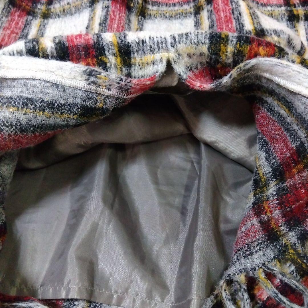 ビームスボーイ フリンジスカート レディース BEAMS BOY 　チェック