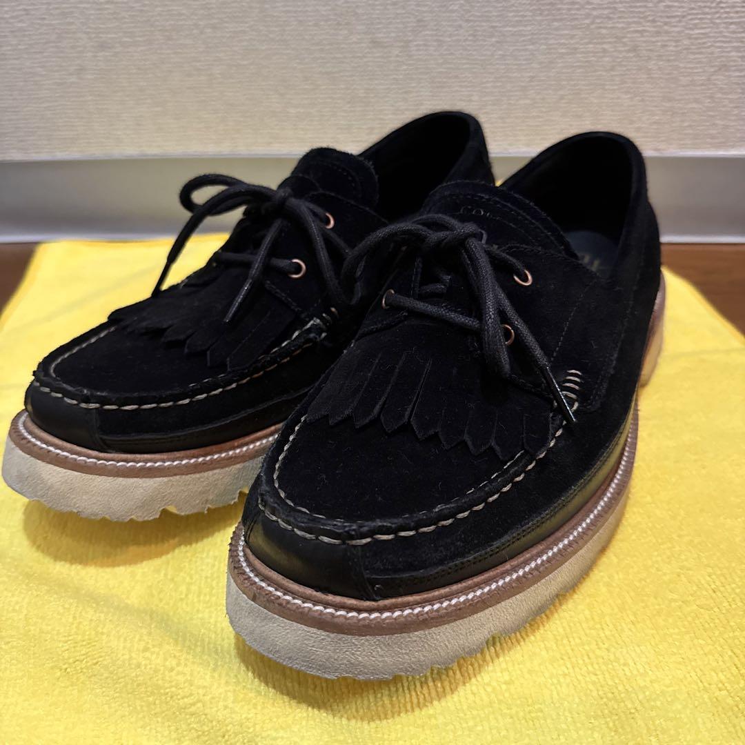 COLE HAAN 黒 スエード デッキシューズ